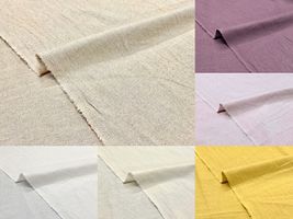 復刻・北欧調カラーのハーフリネンキャンバス無地_拡大イメージ