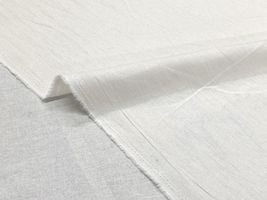 復刻・北欧調カラーのハーフリネンキャンバス無地オフ白