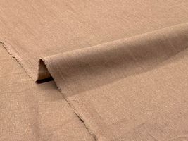 復刻・北欧調カラーのハーフリネンキャンバス無地モカ