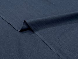 復刻・北欧調カラーのハーフリネンキャンバス無地ネイビー