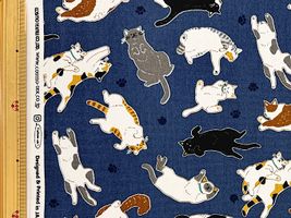 すやすや眠る猫さんのオックスプリント_拡大イメージ