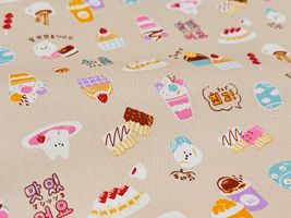 韓国カフェのオックスプリントベージュ