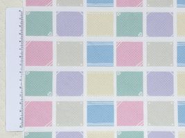 パステルブロックのクールクロスニットマルチ系