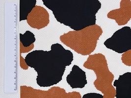 三毛猫模様のクールクロスニットブラウン系