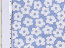 ラブリーフラワーのクールクロスニットスモークブルー