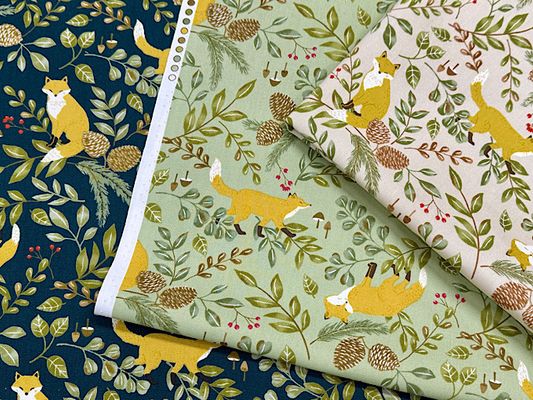 キツネと植物のオックスプリント