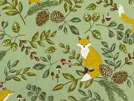 キツネと植物のオックスプリントリーフ