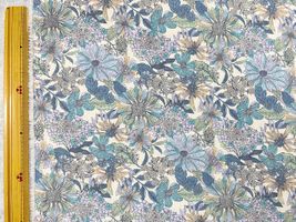 ダブルガーゼプリント「咲き誇る花々」_拡大イメージ