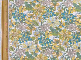 ダブルガーゼプリント「咲き誇る花々」_拡大イメージ