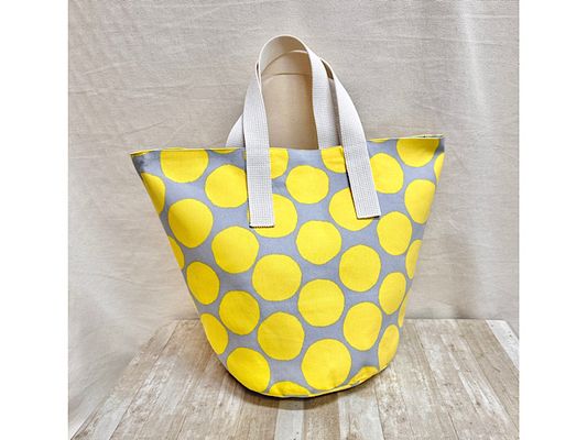 北欧調 にじみ水玉の オックスプリント2