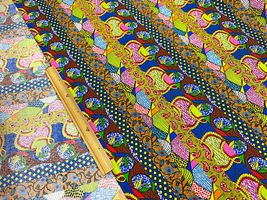 「ストライプ」アフリカン調プリント_拡大イメージ