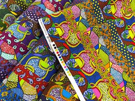 「ストライプ」アフリカン調プリント_拡大イメージ