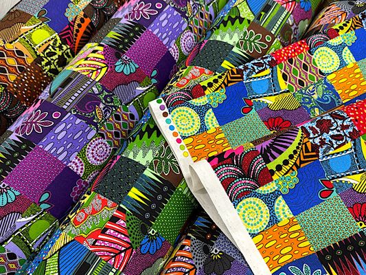 「パッチワーク」アフリカン調プリント