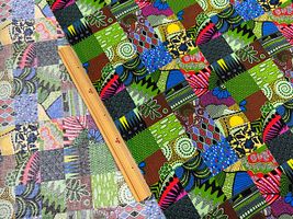 「パッチワーク」アフリカン調プリント_拡大イメージ