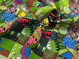 「パッチワーク」アフリカン調プリント_拡大イメージ