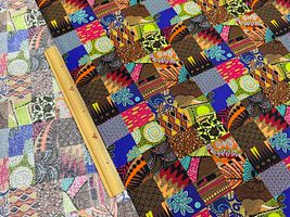 「パッチワーク」アフリカン調プリント_拡大イメージ