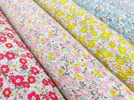 コットンこばやしリップルプリント「いっぱいのお花たち」_拡大イメージ