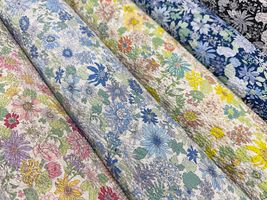 コットンこばやしリップルプリント「ブルーミング」_拡大イメージ