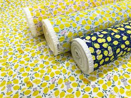 コットンこばやしリップルプリント「レモンねこ」_拡大イメージ