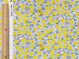 コットンこばやしリップルプリント「レモンねこ」_拡大イメージ