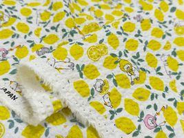 コットンこばやしリップルプリント「レモンねこ」_拡大イメージ