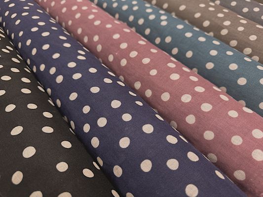 エンジェルソフトリネンプリント「水玉ドット」