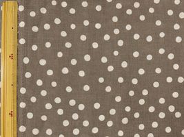 エンジェルソフトリネンプリント「水玉ドット」グレー