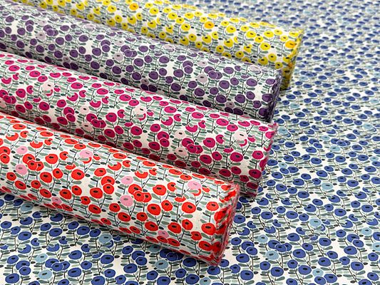 コットンこばやし 北欧調ブロードプリント「小さな丸いお花」