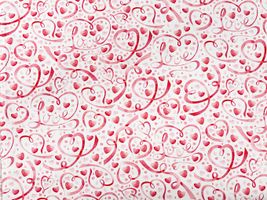 USAコットンシーチングプリント「ハートリボン」_拡大イメージ