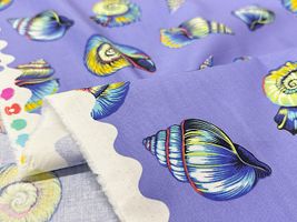 USAコットンシーチングプリント「Shell」_拡大イメージ