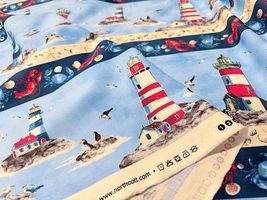 USAコットンシーチングプリント「Light House」_拡大イメージ