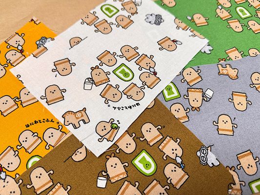 リトルミステリーシーチングプリント「はにわとこふん」