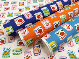 かわいい缶詰のオックスプリント_拡大イメージ