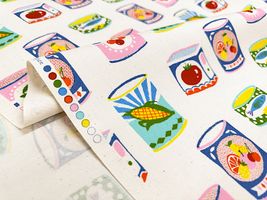 かわいい缶詰のオックスプリント_拡大イメージ