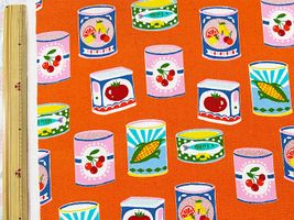 かわいい缶詰のオックスプリントオレンジ