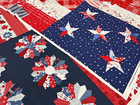 USAコットンパネルプリント「パッチワークフラッグ」