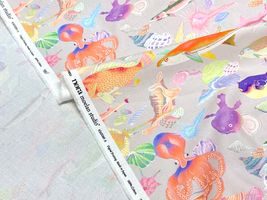 『nora.』 賑やかな海中世界のシーチングプリント_拡大イメージ