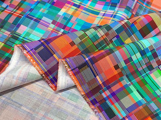 『nora.』 PLAIDチェックのシーチングプリント