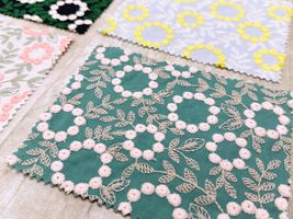 Exclusive Collection 特別なリース刺しゅうのコットンローンレース_拡大イメージ