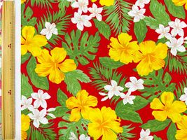 T/Cハワイアンプリント「スタンダードハワイアン」レッド