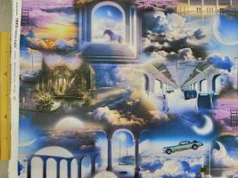 『nora.』ファンタジーな世界のシーチングプリントブルー系