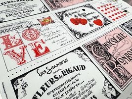 USAコットンパネルプリント「ラブレターをあなたに」_拡大イメージ