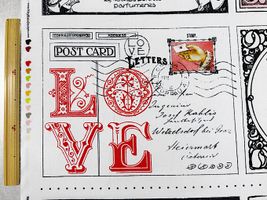 USAコットンパネルプリント「ラブレターをあなたに」_拡大イメージ