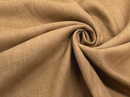 広幅ヘリンボンリネンクロスキャメル