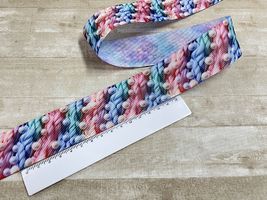 リボンマート 38mm幅のグログランリボン毛糸パール