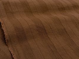 Exclusive Collection 綿麻パナマドビーストライプブラウン