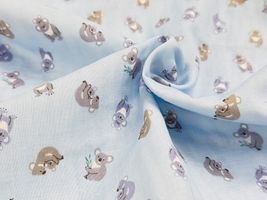 まったりコアラのふわふわダブルガーゼプリント_拡大イメージ