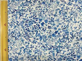 リバティプリントタナローンOnetone Gradation「フェルダ」ブルー系