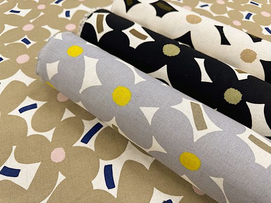 コットンこばやし綿麻キャンバスプリント「よもぎ」