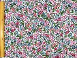 高密度80ローンフラワープリント「小鳥の花園」_拡大イメージ